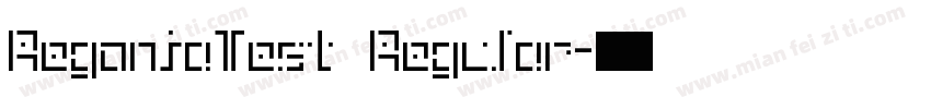 RegoniaTest Regular字体转换